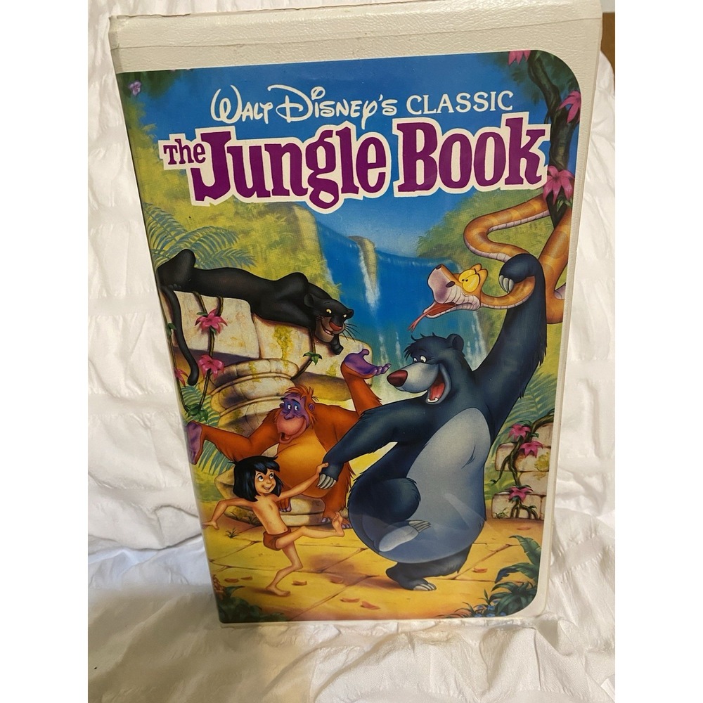 Walt Disneys Classic The Jungle Book VHS Clamshell Edition Black Diamond